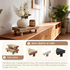 Bathroom Tray Pedestal Stand, Waterproof Wood Riser for Bathroom Counter in Rustic, alternate view 6