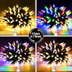Battery Christmas Lights with Remote, 4 Pack 17ft 50 LED, alternate view 2