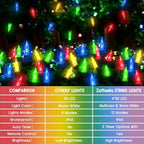 Battery Christmas Lights with Remote, 4 Pack 17ft 50 LED, alternate view 5