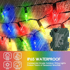Battery Christmas Lights with Remote, 4 Pack 17ft 50 LED, alternate view 6