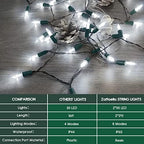 Battery Operated Christmas Lights, 2 Pack 17ft 50 LED Mini String Lights with 8 Modes Auto-Timer, Waterproof, alternate view