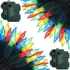 Battery Operated Christmas Lights, 4 Pack 17ft 50 LED Mini