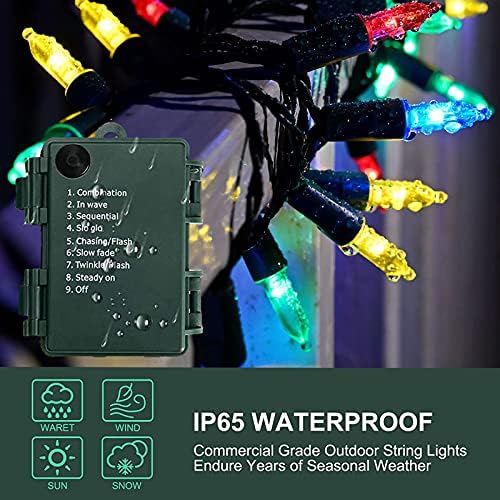 Battery Operated Christmas Lights, 4 Pack 17ft 50 LED Mini, alternate view 2