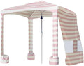 Beach Cabana, 6.5'×6.5' Beach Canopy, Easy Set up and Take Down, Cabana Tent with Sand Pockets, Instant Sun