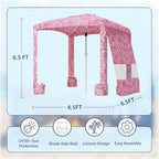 Beach Cabana, 6.5'×6.5' Beach Canopy, Easy Set up and Take Down, Cabana Tent with Sand Pockets, Instant Sun, alternate view 2
