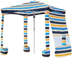 Beach Cabana, 6.5'×6.5' Beach Canopy, Easy Set up and Take Down, Cabana Tent with Sand Pockets, Instant Sun