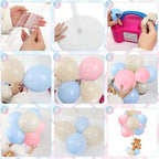 Bear Table Centerpieces for Baby Shower - Set of 6 Bear Balloon Baby Shower Decorations Include Stuffed Bears, alternate view