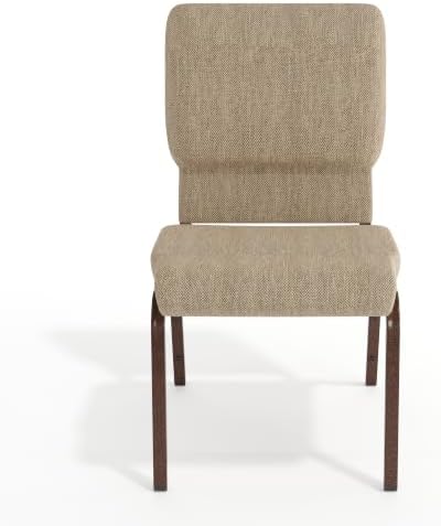 Beige 18.5" W Stacking Church Chair, 4-Pack, alternate view 5
