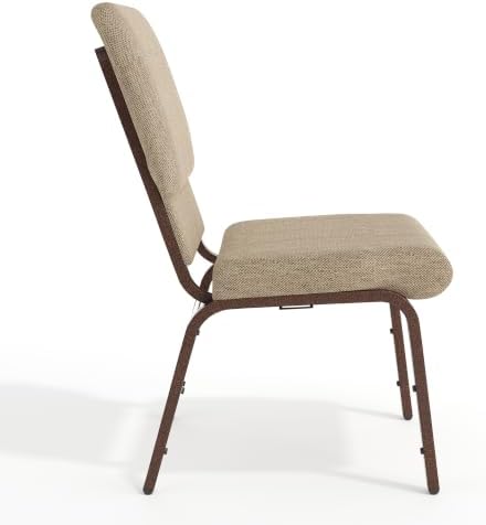 Beige 18.5" W Stacking Church Chair, 4-Pack, alternate view 6
