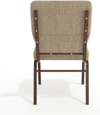 Beige 18.5" W Stacking Church Chair, 4-Pack, alternate view 7