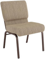 Beige 21" W Stacking Church Chair, 4-Pack