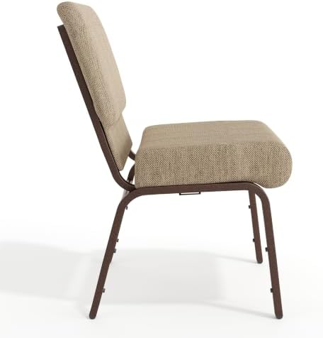 Beige 21" W Stacking Church Chair, 4-Pack, alternate view 6