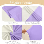 Beige and Purple Arch Backdrop Covers 7.2FT 6FT Party Wedding Arch Covers Stretchy Backdrop Set of 2 Baby Shower, alternate
