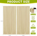 Beige Backdrop Curtain for Wedding Parties Backdrop Drapes 10x10FT in 10FTx10FT in Beige, alternate view 2