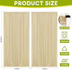 Beige Backdrop Curtain for Wedding Parties Backdrop Drapes 10x8FT in 10FTx8FT in Beige, alternate view 2
