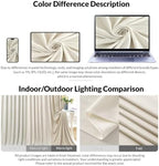 Beige Backdrop Curtain for Wedding Parties Wrinkle Free Ivory Photo Curtains Backdrop Drapes Fabric Decoration, alternate
