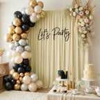 Beige Backdrop Curtains Drapes for Parties Wedding, 5x10FT 2 Panel in 5'(W) x 10'(H), 2 panels in Beige, alternate view 6