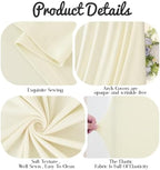 Beige Draped Arch Cover, 6FT Elegant Wedding Arch Backdrop Cover in 6FT in Beige, alternate view 6