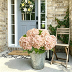 Beige Neutral Real Touch Hydrangea Artificial Flowers, Latex in Beige, alternate view 5