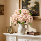 Beige Neutral Real Touch Hydrangea Artificial Flowers, Latex in Beige, alternate view 6