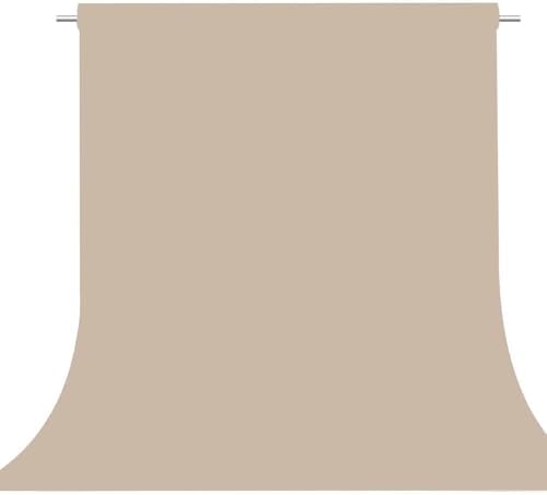 Beige Photography Backdrop for Photoshoot, Fabric 6x9ft in 6x9ft