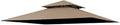 Beige Replacement Gazebo Cover Compatible with ABC 9X9ft in 9X9ft