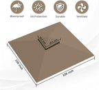 Beige Replacement Gazebo Cover Compatible with ABC 9X9ft in 9X9ft, alternate view 5