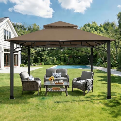Beige Replacement Gazebo Cover Compatible with ABC 9X9ft in 9X9ft, alternate view 6