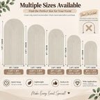 Beige Ripples Pattern Arch Backdrop Cover for Birthday Party Wedding Baby Shower Decorations Chiara Backdrops, alternate view