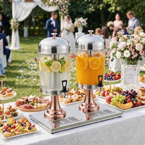 Beverage Dispenser, 4.4 Gallon with Ice Core Cold, Rose Gold, alternate view 7
