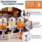 Beverage Dispenser, 6.6 Gallon with Ice Core Cold, Rose Gold, alternate view 4