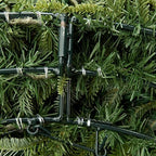 BH Balsam Fir Christmas Wreath - Premium True Needle Front Door Wreath with LED Clear Lights Available in 26", alternate view