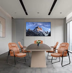 Big & Tall 500 lb. Guest Chair, PU Leather Office Reception Chairs with Sled Base, Desk Chair No Wheels for, alternate view 2