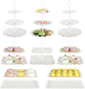 Biodegradable Cupcake Stand Holder, Dessert Table Display Set, Treat Table Candy Cake Desert Tiered Tray, 3 Tier