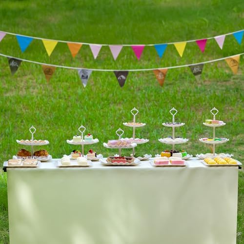Biodegradable Cupcake Stand Holder, Dessert Table Display Set, Treat Table Candy Cake Desert Tiered Tray, 3 Tier, alternate