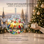 Birds On Branch Christmas Ornament Glass 3 * 3.3 in for Xmas Tree Décor, alternate view 5