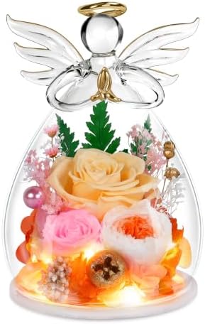 Birthday Gifts for Women, Christmas Rose Gifts for Girlfriend, Preserved Flowers for Delivery Prime, Real Roses