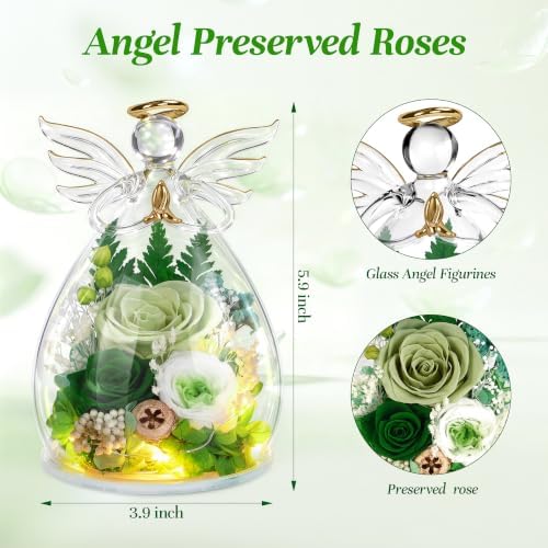 Birthday Gifts for Women, Christmas Rose Gifts for Girlfriend, Preserved Flowers for Delivery Prime, Real Roses, alternate