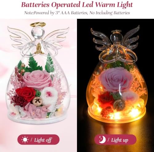 Birthday Gifts for Women Mom, Preserved Flowers for Delivery Prime | Christmas Rose Gifts for Women, Real Roses, alternate