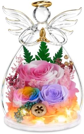 Birthday Gifts for Women Mom, Preserved Flowers for Delivery Prime | Christmas Rose Gifts for Women, Real Roses