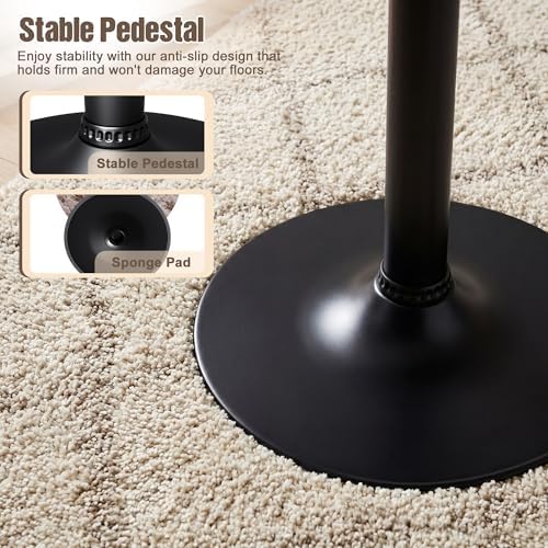 Bistro Pub Table Round Bar Height Cocktail Table for Home Bar, Round Bar Tables for Party, Dining Room, Living, alternate