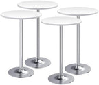 Bistro Pub Table Round Bar Height Cocktail Table for Home Bar, Round Bar Tables for Party, Dining Room, Living