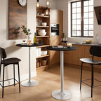 Bistro Pub Table Round Bar Height Cocktail Table for Home Bar, Round Bar Tables for Party, Dining Room, Living, alternate