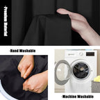 Black 10 x 20 Ft Large Photography Backdrop Screen, Black Non-Reflective Fabric Wrinkle Resistance Photo, alternate view 4