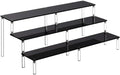 Black 14.8 IN Large Acrylic Perfume Organizer Stand, Clear Display Risers for Perfume, Cologne, Cosmetic