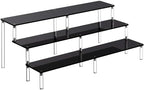 Black 14.8 IN Large Acrylic Perfume Organizer Stand, Clear Display Risers for Perfume, Cologne, Cosmetic