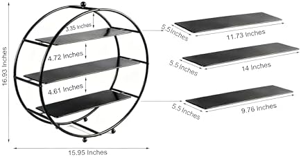 Black 3 Tier Metal Cupcake Stand Tiered Dessert Display Serving Tray in Black, alternate view 2