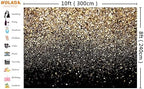 Black and Gold Backdrop 10x8ft 11176 in 10x8ft, alternate view 3