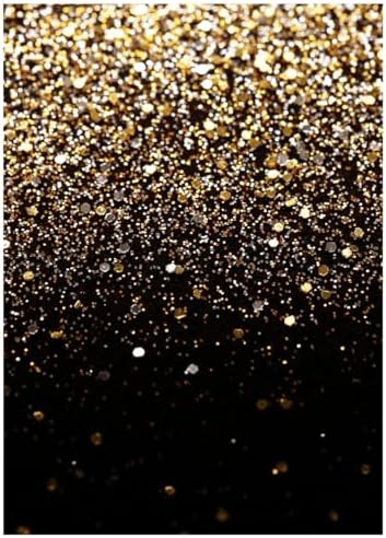 Black and Gold Backdrop 5x7ft 11176 in 5x7ft