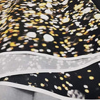Black and Gold Backdrop Gold Spots Backdrop Vinyl Photography Backdrop Vintage Background for Family Birthday, alternate view